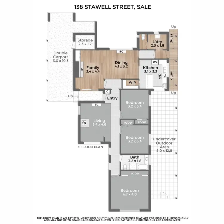 Floorplan of Homely house listing, 138 Stawell Street, Sale VIC 3850