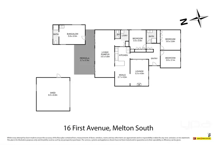 Floorplan of Homely house listing, 16 First Avenue, Melton South VIC 3338