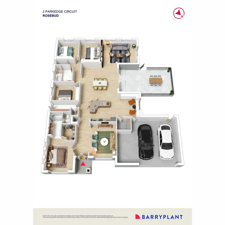 Floorplan of Homely house listing, 2 Parkedge Circuit, Rosebud VIC 3939