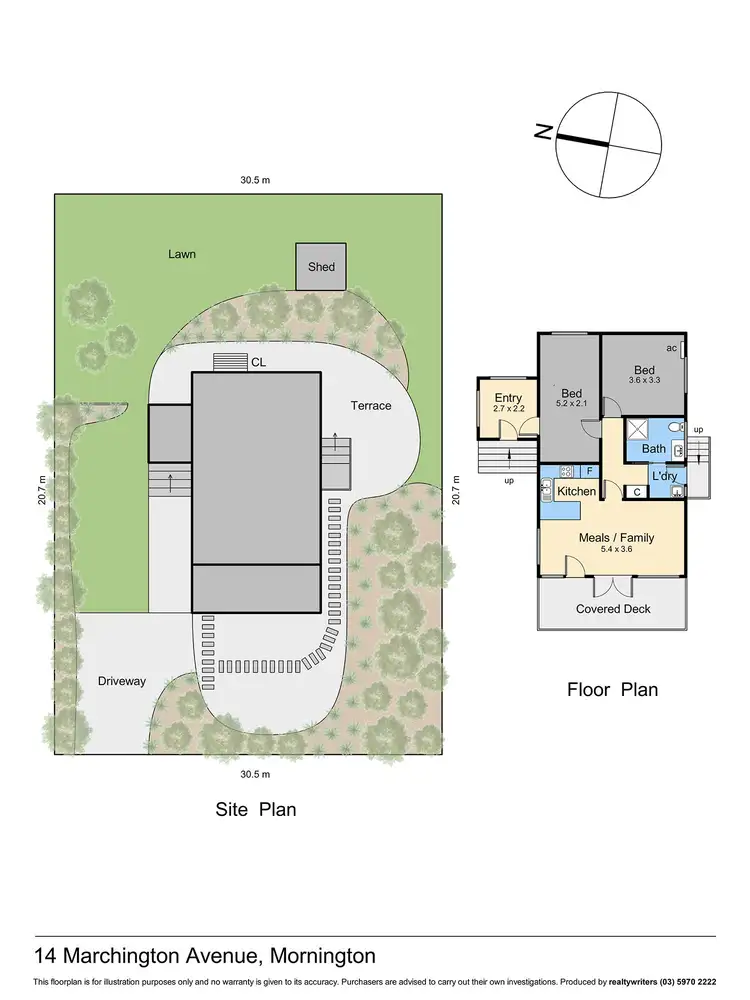 Floorplan of Homely house listing, 14 Marchington Avenue, Mornington VIC 3931