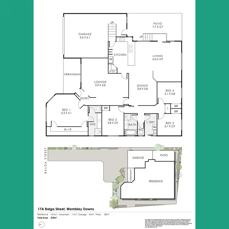 Floorplan of Homely house listing, 17A Balga Street, Wembley Downs WA 6019