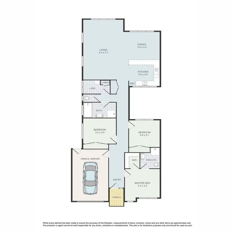Floorplan of Homely house listing, 1/7 Fisher Court, Werribee VIC 3030