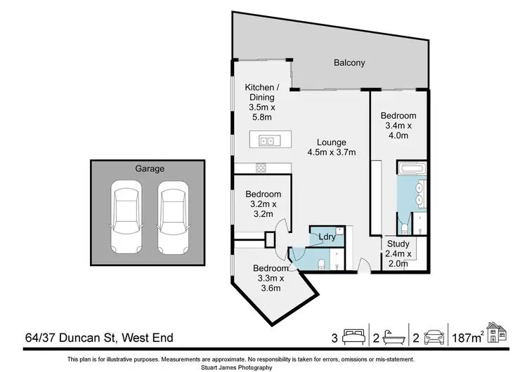 Floorplan of Homely apartment listing, 64/37 Duncan Street, West End QLD 4101