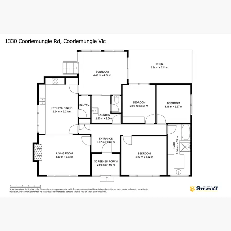 Floorplan of Homely rural property listing, 1330 Cooriemungle Road, Cooriemungle VIC 3268