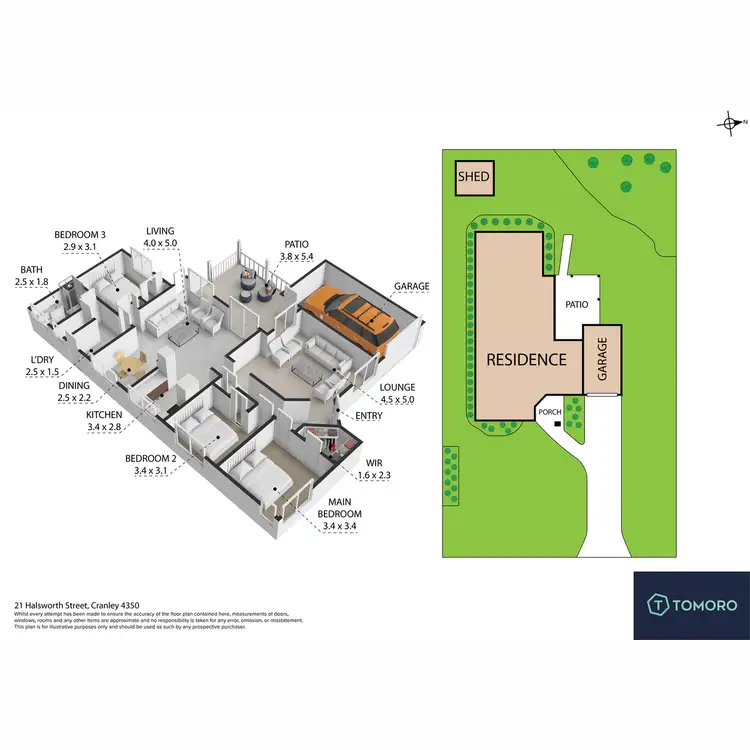Floorplan of Homely house listing, 21 Halsworth Street, Cranley QLD 4350