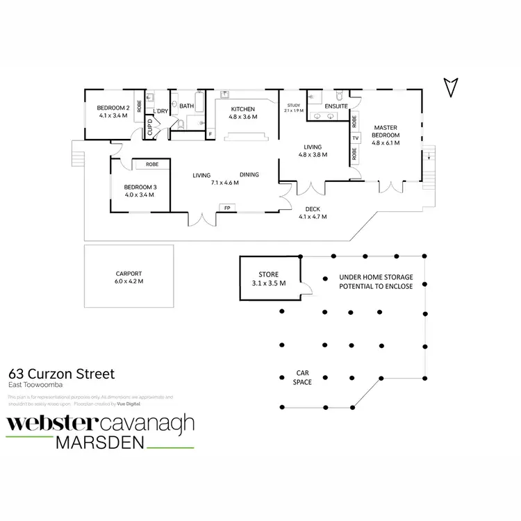 Floorplan of Homely house listing, 63 Curzon Street, East Toowoomba QLD 4350