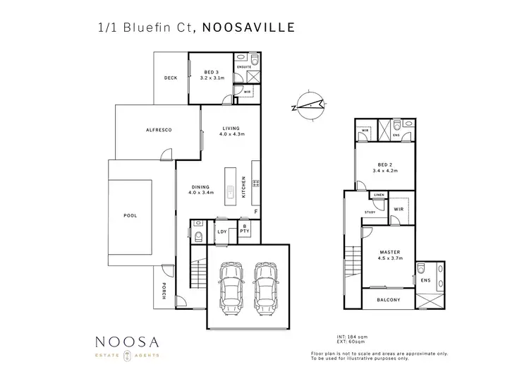 Floorplan of Homely apartment listing, 1/1 Bluefin Court, Noosaville QLD 4566