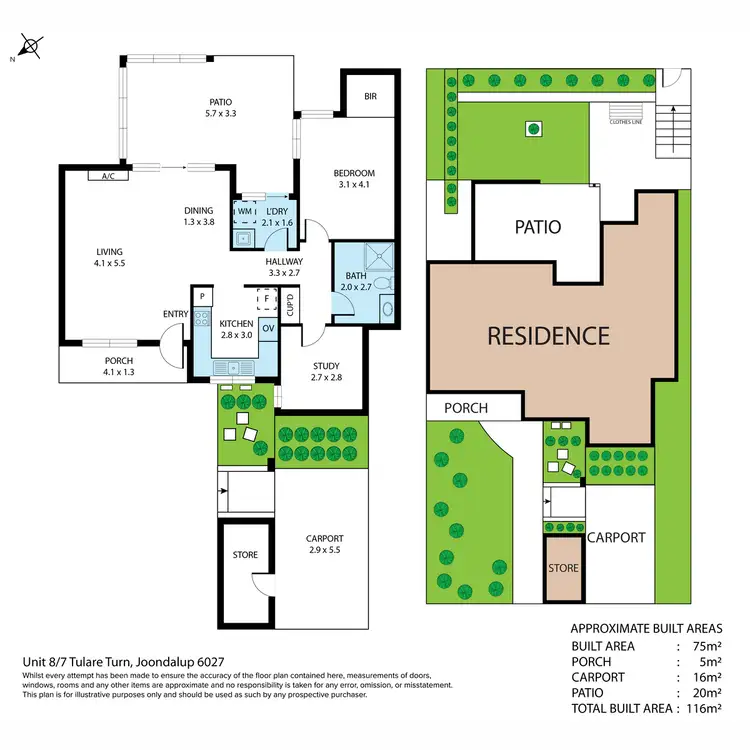 Floorplan of Homely house listing, 8/7 Tulare Turn, Joondalup WA 6027