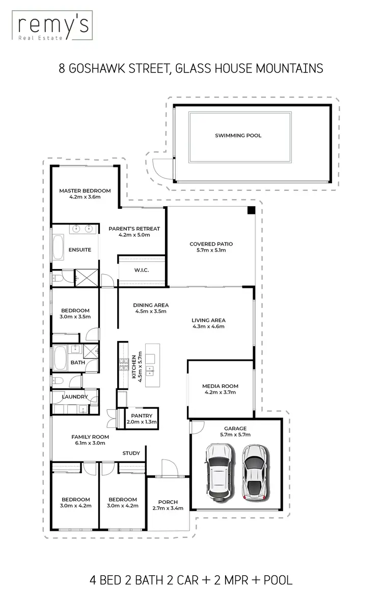 Floorplan of Homely house listing, 8 Goshawk Street, Glass House Mountains QLD 4518