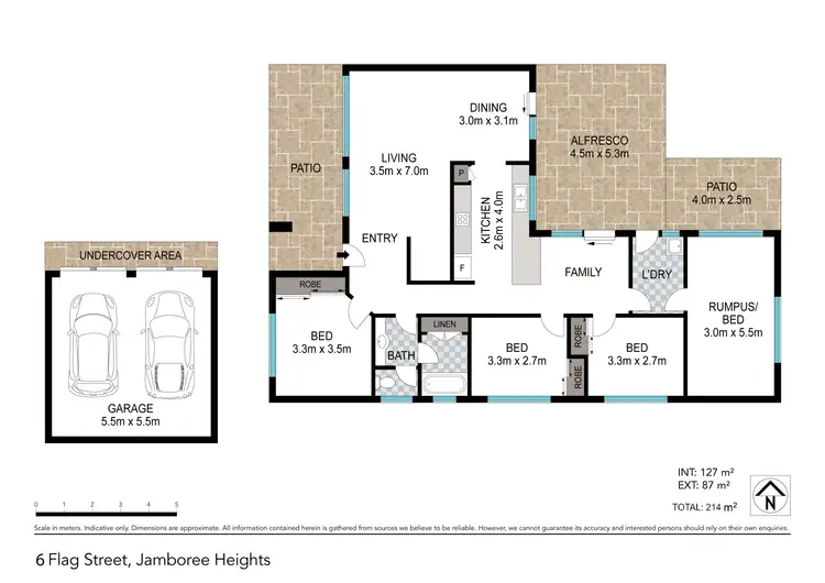 Floorplan of Homely house listing, 6 Flag Street, Jamboree Heights QLD 4074