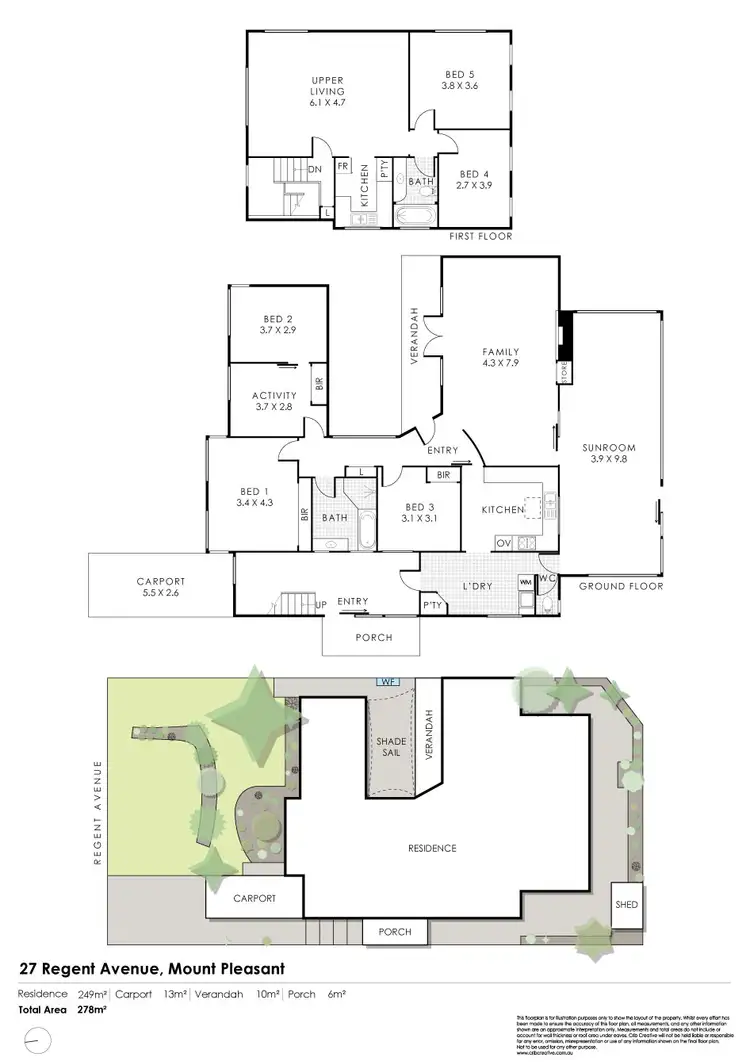 Floorplan of Homely house listing, 27 Regent Avenue, Mount Pleasant WA 6153