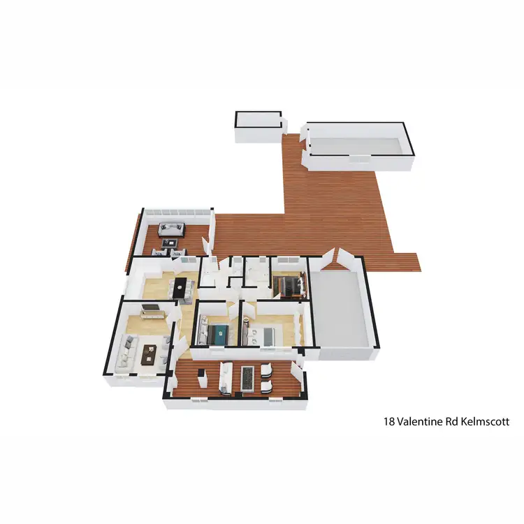 Floorplan of Homely house listing, 18 Valentine Road, Kelmscott WA 6111