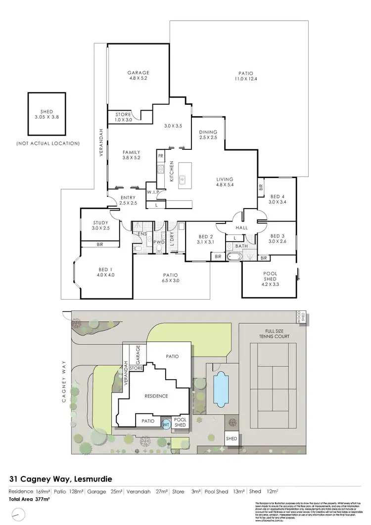 Floorplan of Homely house listing, 31 Cagney Way, Lesmurdie WA 6076