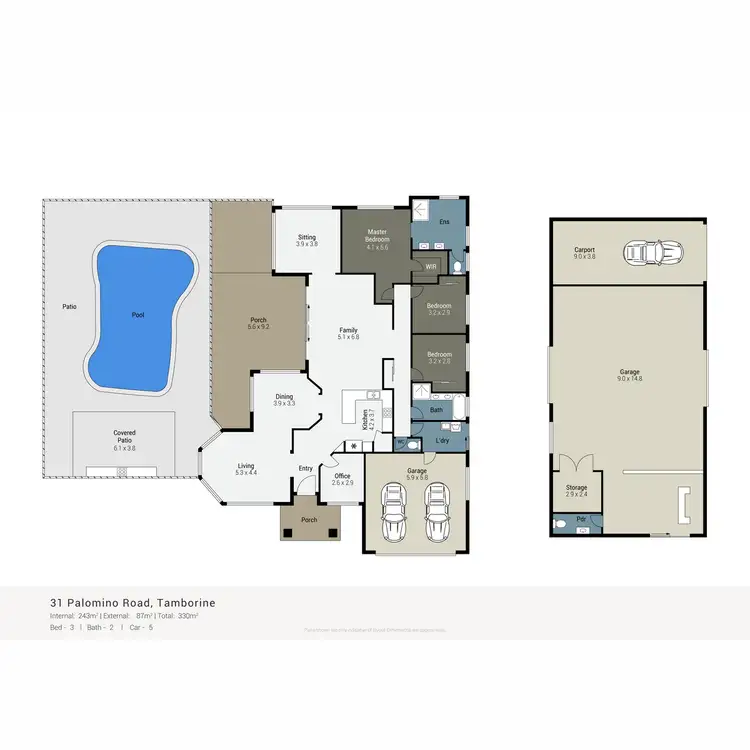 Floorplan of Homely rural property listing, 31 - 39 Palomino Road, Tamborine QLD 4270