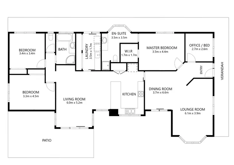 Floorplan of Homely rural property listing, 7 Meehan Lane, Osbornes Flat VIC 3691