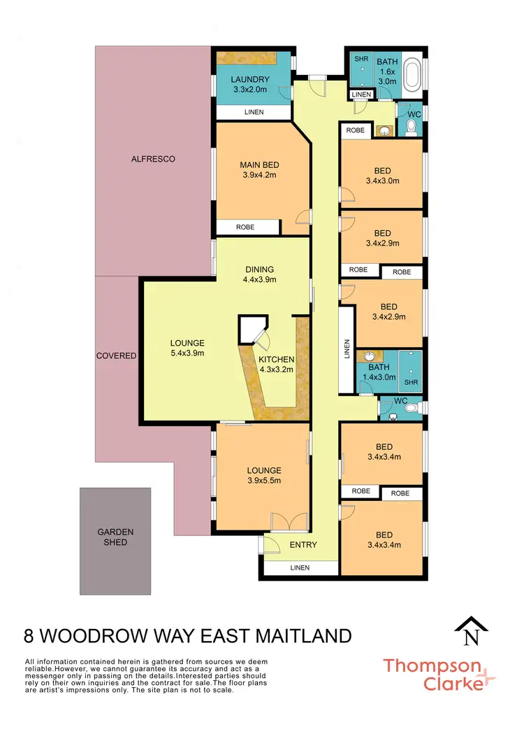 Floorplan of Homely house listing, 8 Woodrow Way, East Maitland NSW 2323