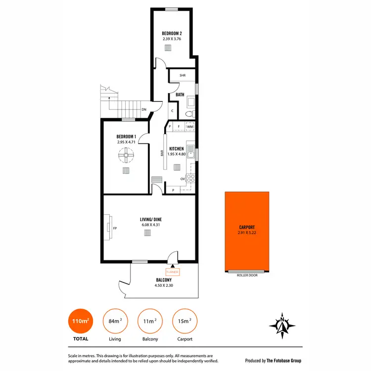 Floorplan of Homely apartment listing, 4/95-97 Kensington Road, Norwood SA 5067