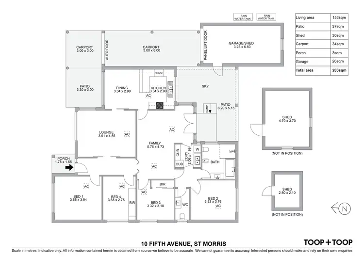 Floorplan of Homely house listing, 10 Fifth Avenue, St Morris SA 5068