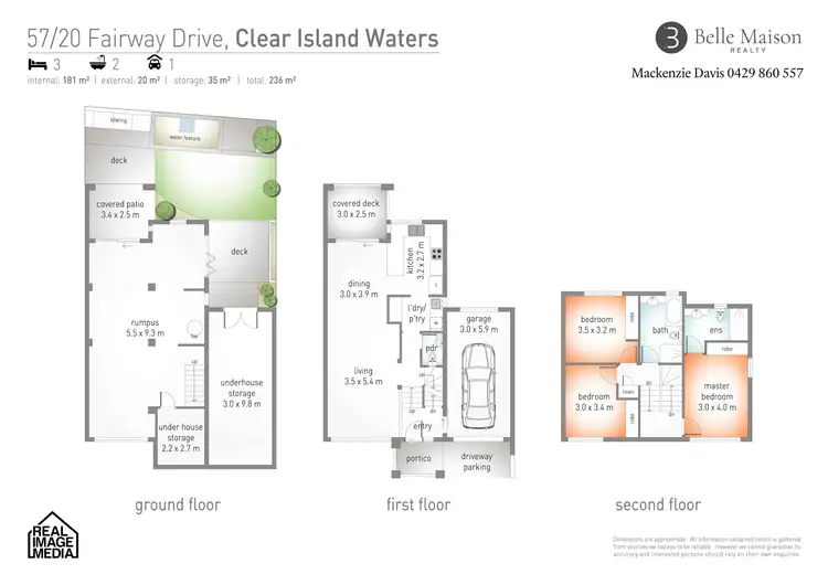 Floorplan of Homely villa listing, 57/20 Fairway Drive, Clear Island Waters QLD 4226