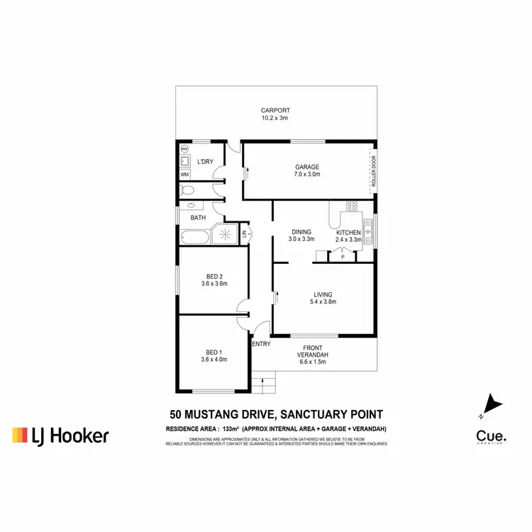 Floorplan of Homely house listing, 50 Mustang Drive, Sanctuary Point NSW 2540