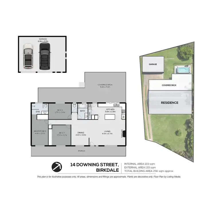 Floorplan of Homely house listing, 14 Downing Street, Birkdale QLD 4159