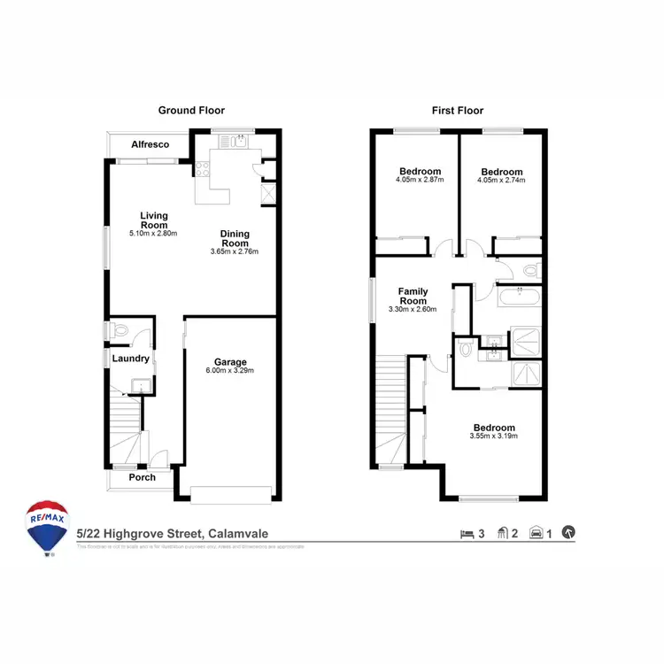 Floorplan of Homely townhouse listing, 5/22 Highgrove Street, Calamvale QLD 4116