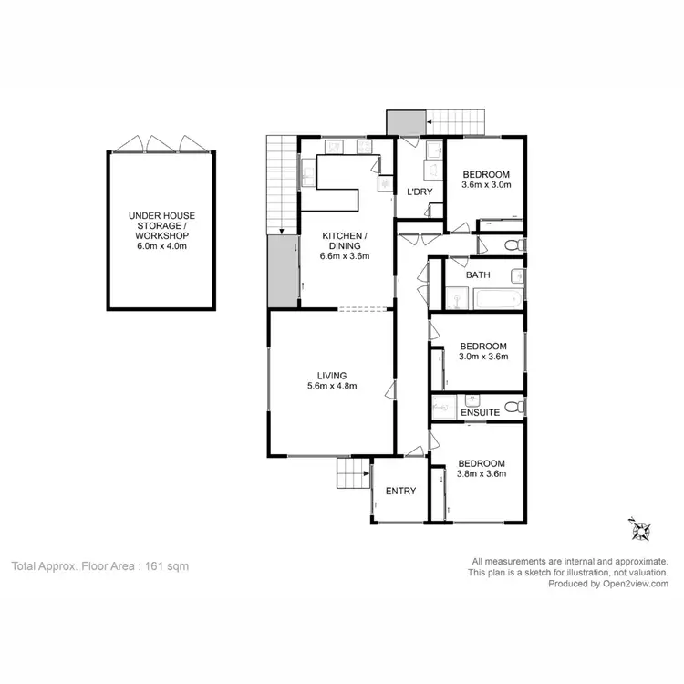 Floorplan of Homely house listing, 1/39 Dollery Drive, Kingston TAS 7050