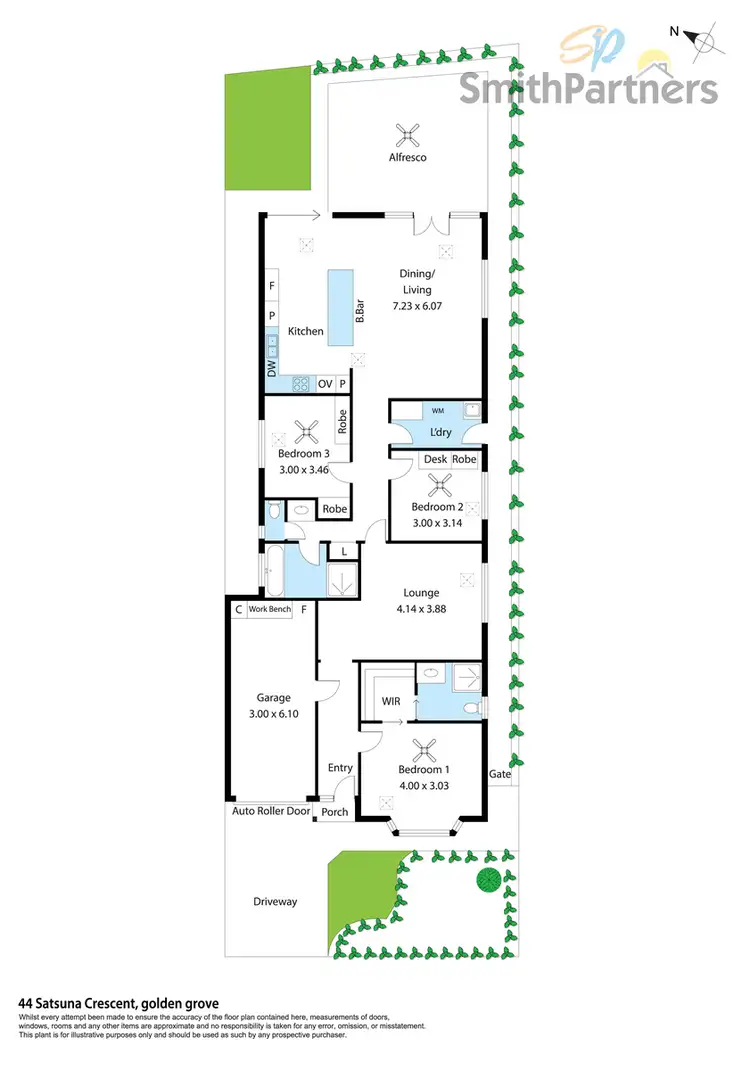 Floorplan of Homely house listing, 44 Satsuma Crescent, Golden Grove SA 5125