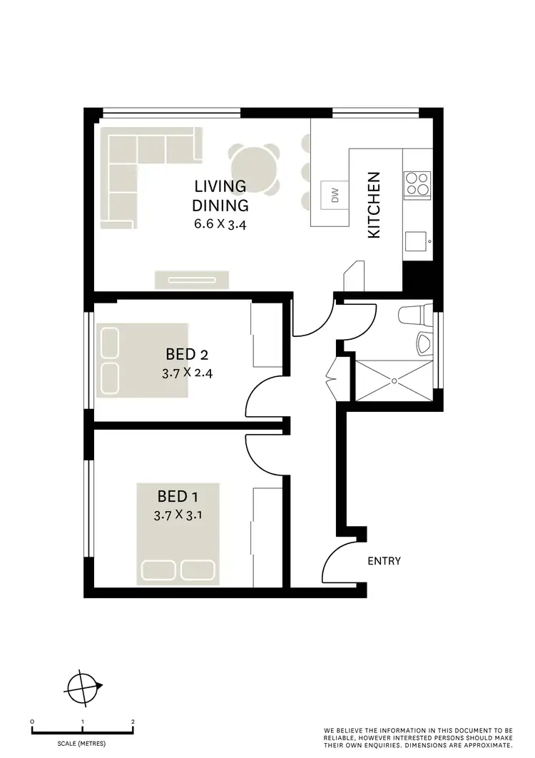 Floorplan of Homely apartment listing, 803/40 Stephen Street, Paddington NSW 2021