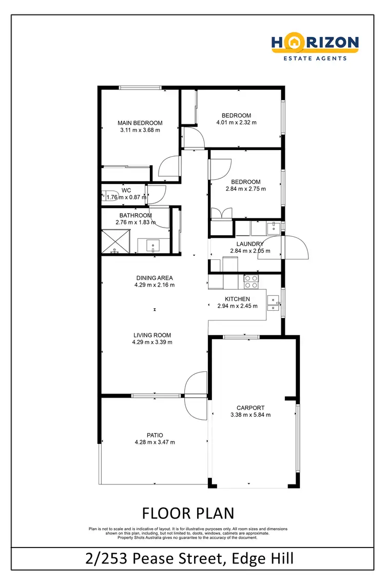 Floorplan of Homely semi-detached listing, 2/253 Pease Street, Edge Hill QLD 4870
