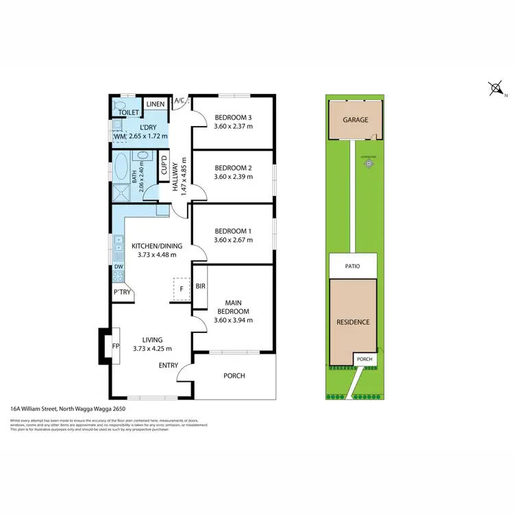 Floorplan of Homely house listing, 16A William Street, North Wagga Wagga NSW 2650