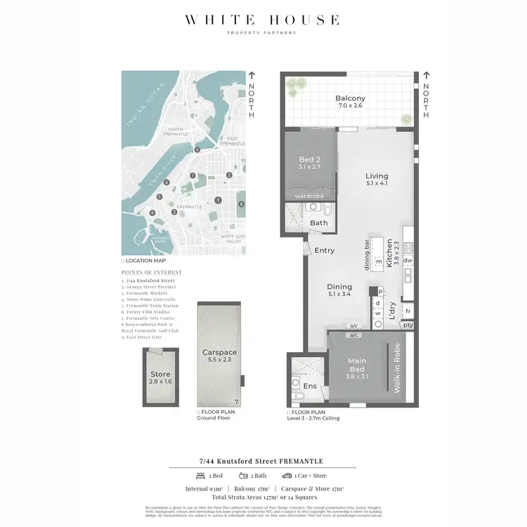 Floorplan of Homely apartment listing, 7/44 Knutsford Street, Fremantle WA 6160