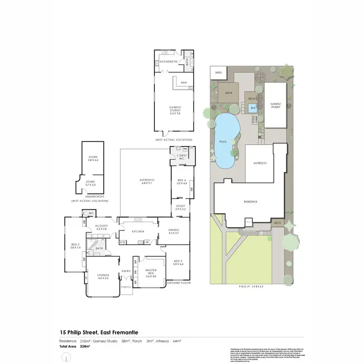 Floorplan of Homely house listing, 15 Philip Street, East Fremantle WA 6158