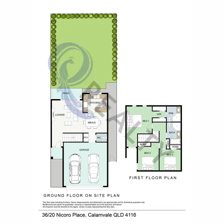 Floorplan of Homely townhouse listing, 36/20 Nicoro Place, Calamvale QLD 4116