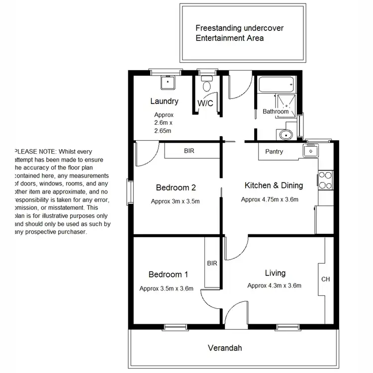 Floorplan of Homely house listing, 21 Caroona Road, Port Augusta West SA 5700