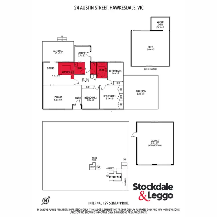 Floorplan of Homely rural property listing, 24 Austin Street, Hawkesdale VIC 3287