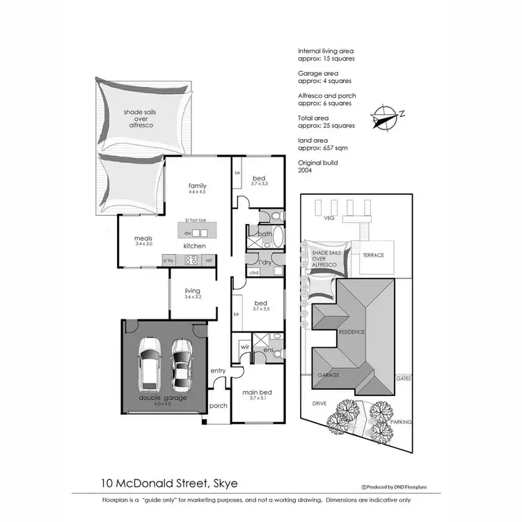 Floorplan of Homely house listing, 10 McDonald Street, Skye VIC 3977
