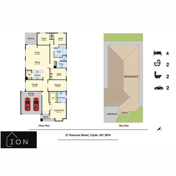 Floorplan of Homely house listing, 27 Kamona Street, Clyde VIC 3978