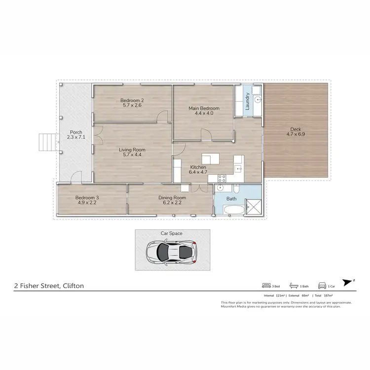 Floorplan of Homely house listing, 2 Fisher Street, Clifton QLD 4361
