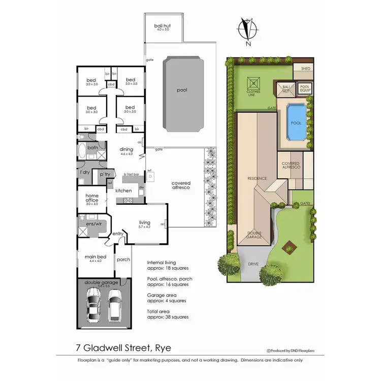 Floorplan of Homely house listing, 7 Gladwell Street, Rye VIC 3941