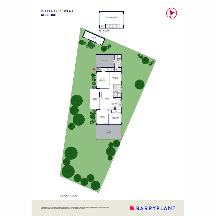 Floorplan of Homely house listing, 29 Leura Crescent, Rosebud VIC 3939