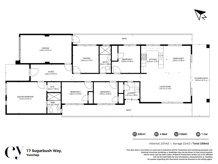 Floorplan of Homely house listing, 17 Sugarbush Way, Yanchep WA 6035