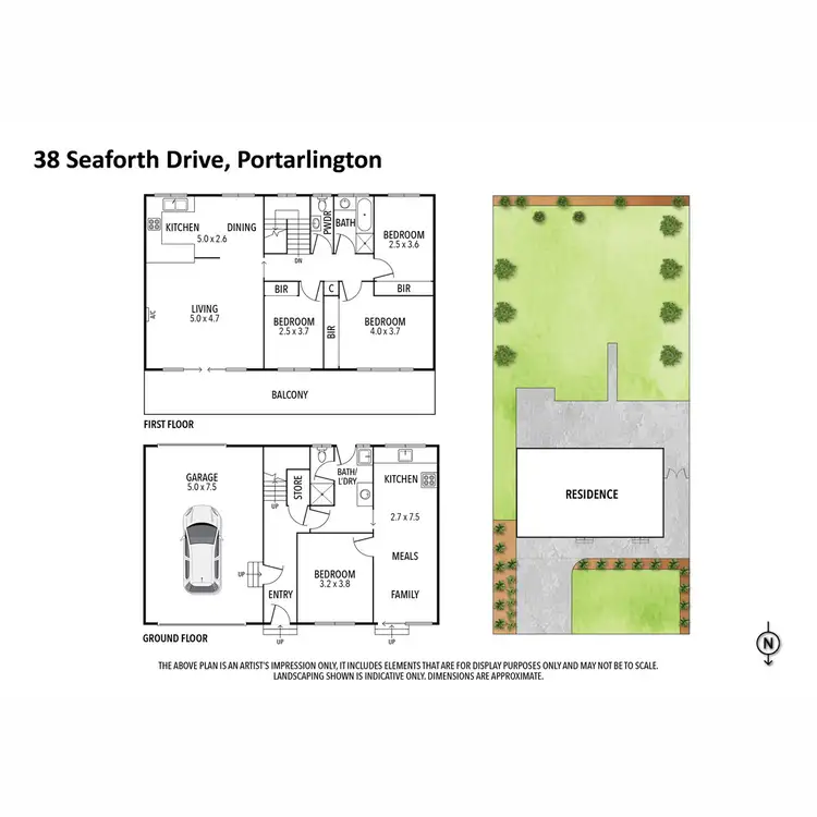 Floorplan of Homely house listing, 38 Seaforth Drive, Portarlington VIC 3223