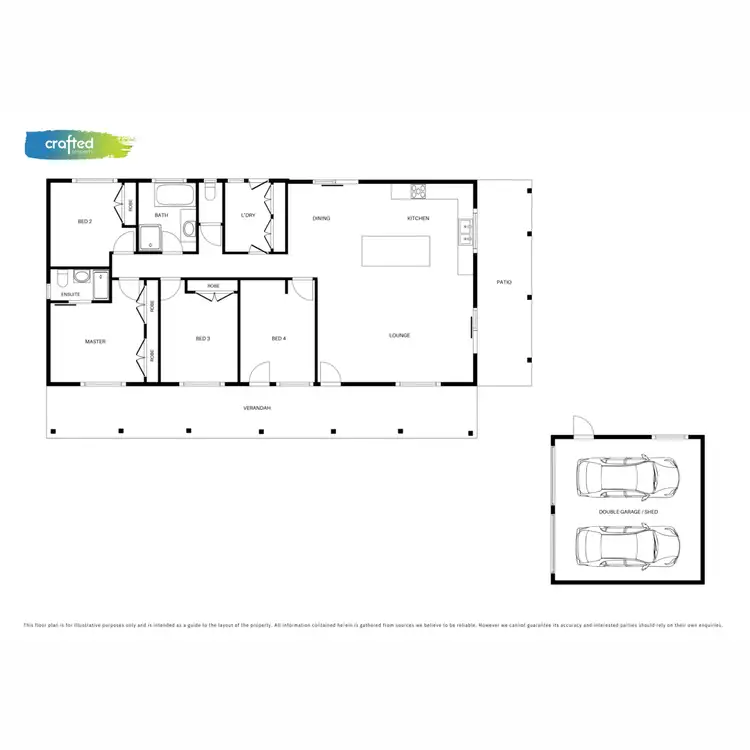 Floorplan of Homely house listing, 12 Helmet Court, Hillcrest QLD 4118