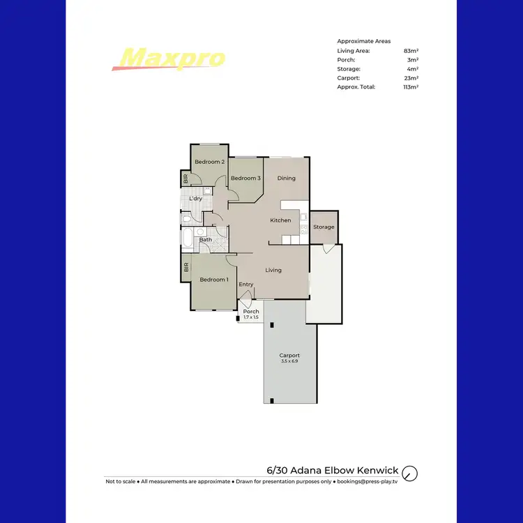 Floorplan of Homely villa listing, 6/30 Adana Elbow, Kenwick WA 6107