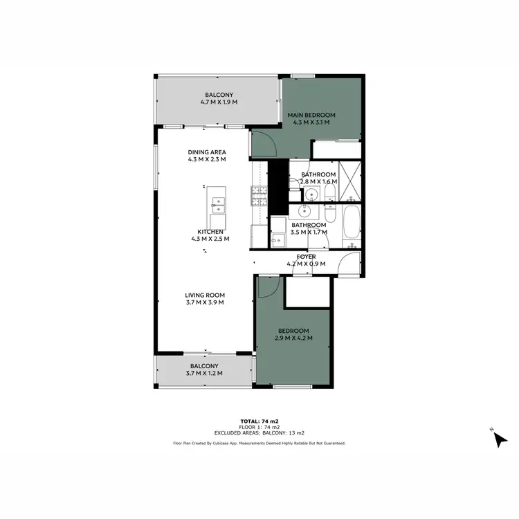 Floorplan of Homely unit listing, 23/1 Linear Drive, Mango Hill QLD 4509