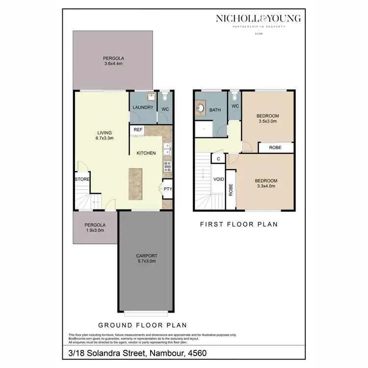 Floorplan of Homely unit listing, 3/18 Solandra Street, Nambour QLD 4560