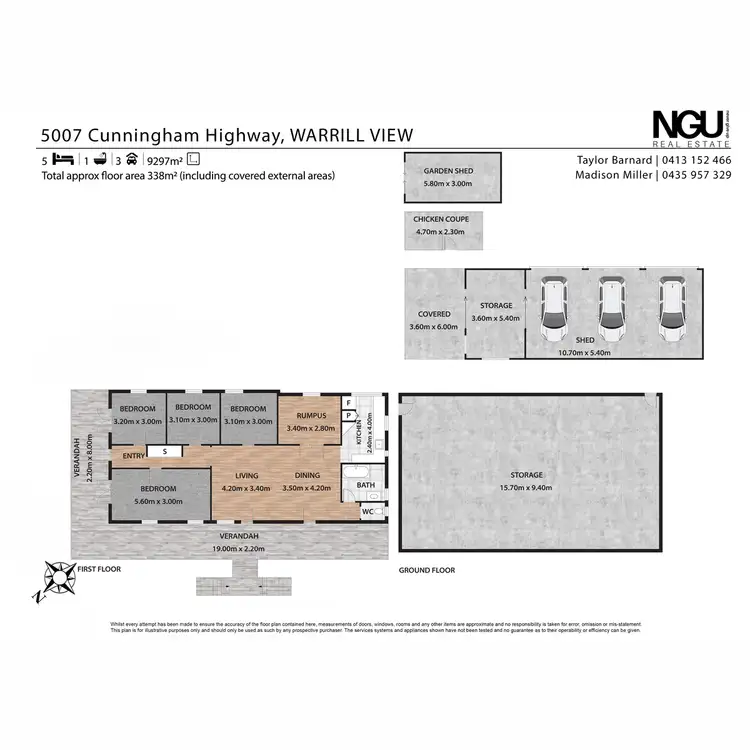 Floorplan of Homely house listing, 5007 Cunningham Highway, Warrill View QLD 4307
