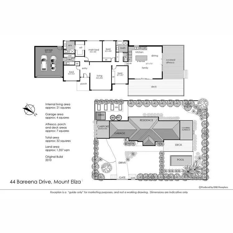 Floorplan of Homely house listing, 44 Bareena Drive, Mount Eliza VIC 3930