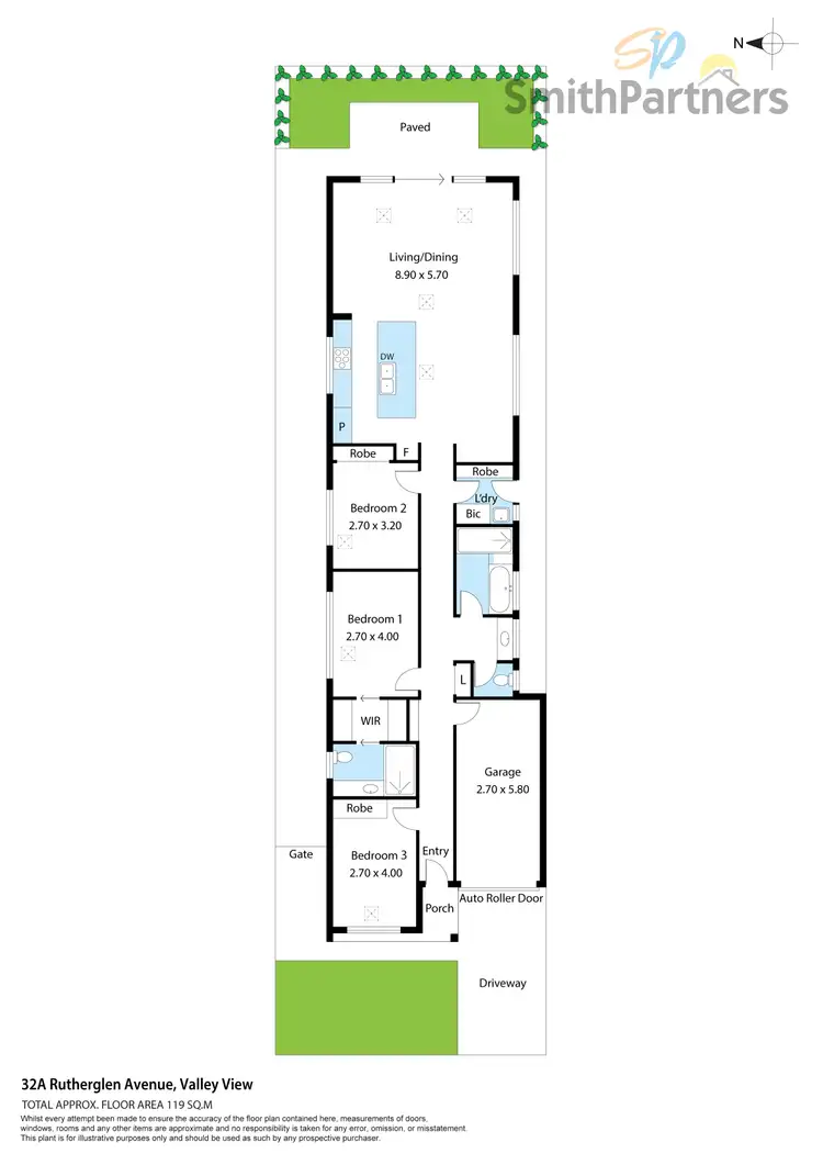 Floorplan of Homely house listing, 32A Rutherglen Avenue, Valley View SA 5093
